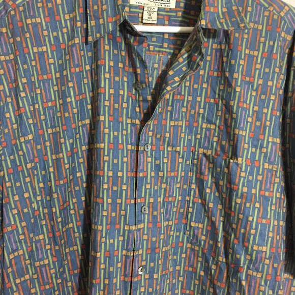 Tori Richard Abstract Button Front Shirt XL - Picture 2 of 6